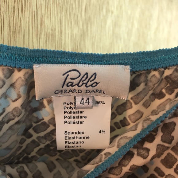 Pablo, mid length patterned skirt, size 10 - Picture 2 of 2